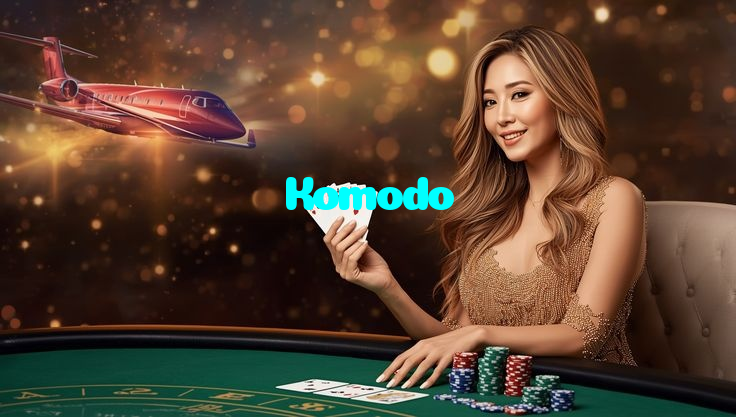 Komodo casino presented on mobile device in Pakistan with slots and live games